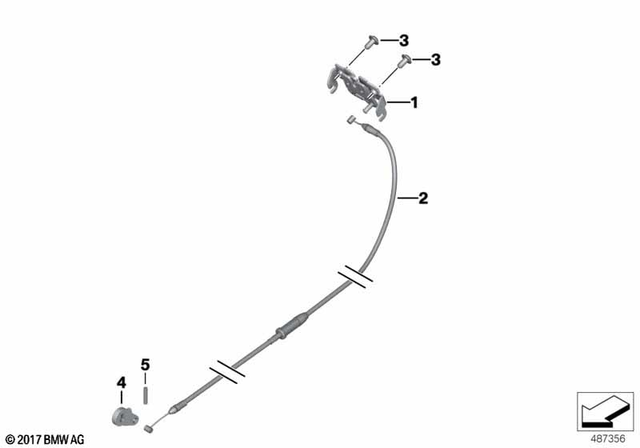51258542098 - : Bowden Cable              for BMW-Motorrad Image