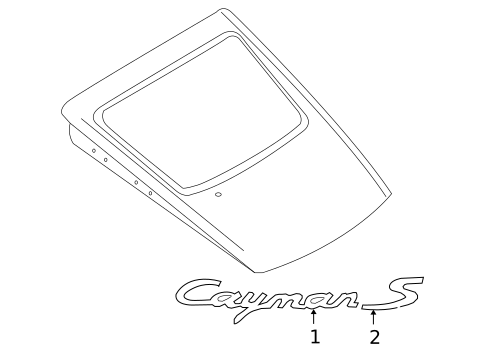 Exterior Trim - Lift Gate for 2006 Porsche Cayman #0