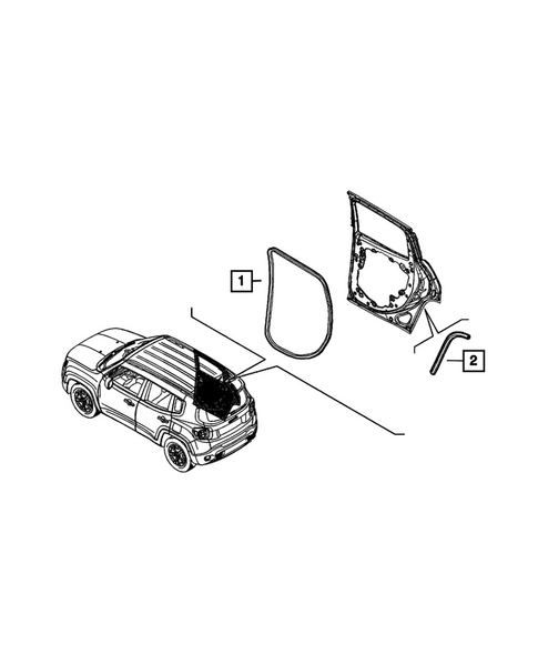 Weatherstrips and Seals for 2023 Jeep Renegade #2