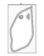 72315SZAA01ZB - : Front Weather-Strip for Honda: Pilot Image