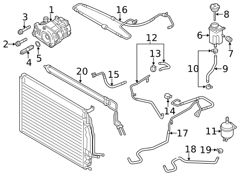 Pump & Hoses for 2013 Audi S8 #1
