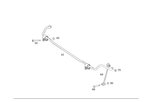 Rear Torsion Bar for 2015 Mercedes-Benz E63 AMG #0