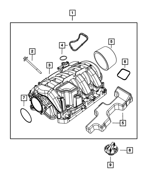 Manifolds and Vacuum Fittings for 2017 Chrysler 300 #1