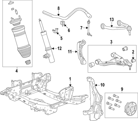 Front Suspension for 2024 GMC Sierra EV #1