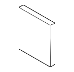 86629L1000 - Body: Impact Bar Pad for Hyundai Image