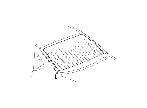 Glass & Hardware - Back for 2010 Chevrolet Impala #0