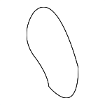 880108B602 - Body: Seat Back Frame Spring for Nissan: Frontier Image