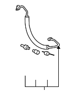 1533276 - HVAC: ACDelcoâ„¢ Discharge Hose for Buick: Lucerne | Cadillac: DTS Image
