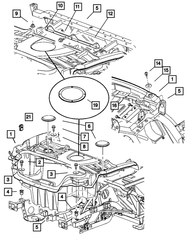 4865472AI - Body Sheet Metal Except Doors: Trunk Primed Pan for Mopar Image