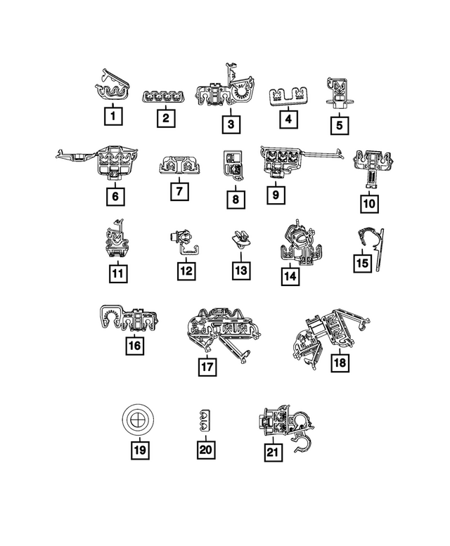 « 68073208AA – Brakes : Canalisation De Frein Agrafe pour Mopar Image »