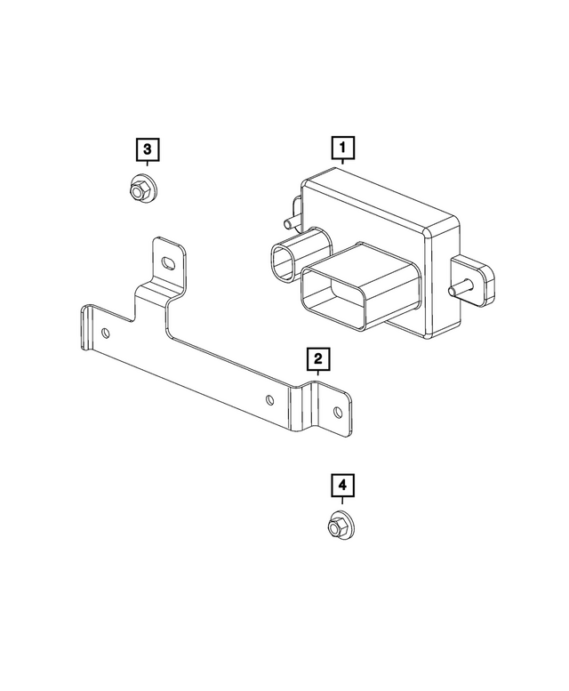 68670616AB - Electrical: Module Bracket for Mopar Image