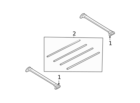 Luggage Carrier for 2005 Ford Escape #1