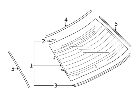 Glass & Hardware - Back for 2012 Mitsubishi Galant #0