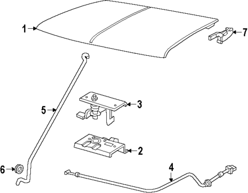 Hood & Components for 1986 Isuzu Pickup #0