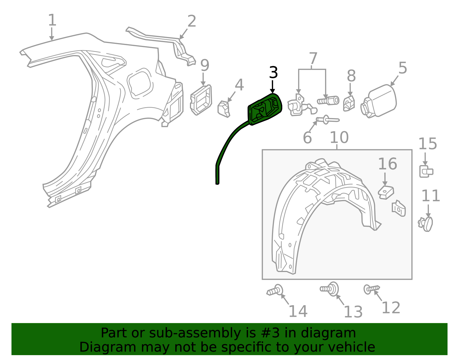 74480-TGG-A01 - High-Quality Fuel Filler Housing for AutoNation Parts