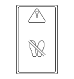 7454360760 - Body: Caution Label for Toyota: Land Cruiser Image