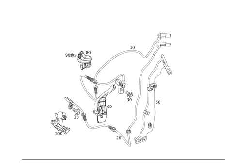 Front Axle Wiring for 2017 Mercedes-Benz SL450 #0