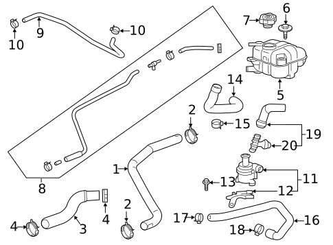 Radiator & Components for 2016 Buick Envision #1