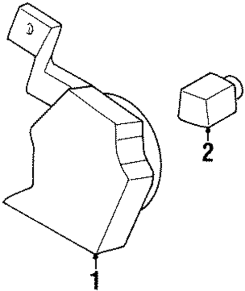 Horn for 1992 Pontiac Grand Am #0