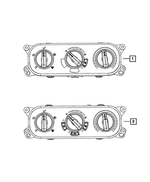 55111843AD - Air Conditioners and Heaters: Heater Control for Jeep: Wrangler Image