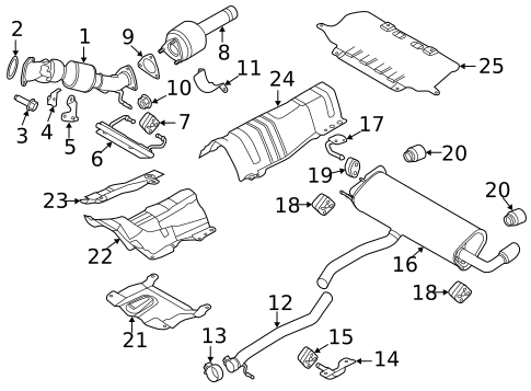 Exhaust Components for 2013 Land Rover LR2 #0