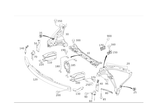 2046200172 - Front-End Assembly, Front Panel: Stiffener for Mercedes-Benz Image