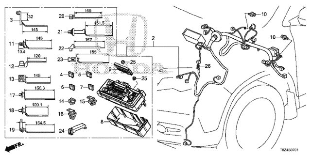 Wire Harness (2) for 2018 Honda Ridgeline #0
