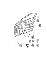 YW192L5AA - Interior Trim: Front Door Trim Panel, Left for Mopar Image
