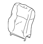 81521S01A11ZB - Body: Seat Back Cover for Honda: Civic Image