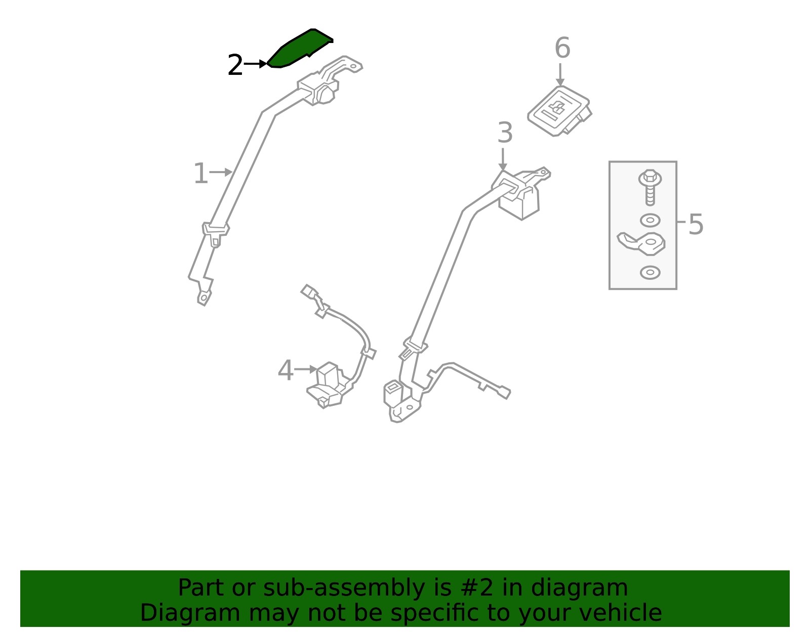 2015-2020 Hyundai Seat Belt Bezel 89821-B1000-RRY | MotorMotor