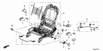 81190T3LA01 - Interior/Bumper: PULLMAFLEX, FR. SEAT-BACK for Honda Image