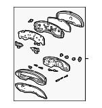 4W4Z10849BB - : Instrument Cluster for Lincoln: LS Image