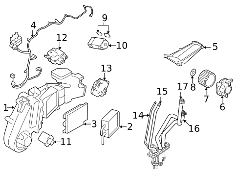 Auxiliary Air Conditioner for 2009 Ford Taurus X #0