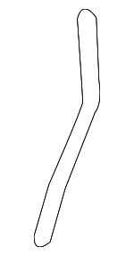 5G1Z5422152AA - Body: Handle Rod for Ford: Five Hundred, Taurus | Mercury: Montego, Sable Image