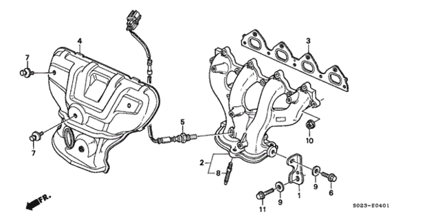 Exhaust Manifold (VTEC) (1) for 1997 Honda Civic #0