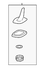 3C0035507AA - Electrical: Antenna Assembly for Volkswagen Image