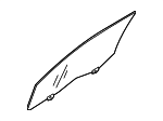 5706A945 - : Door Glass for Mitsubishi: Mirage Image