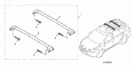 8L04TZ520001 - Accessory Components: CROSSBAR ASSY., FR. for Acura Image