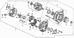 31105PR7A01 - Engine: HOLDER ASSY., BRUSH for Honda Image