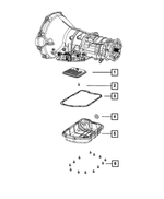 6033826 - 48RE; 4-Speed; Automatic Transmission: Oil Filter Mounting Screw And Washer for Mopar Image image