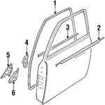 8029335M20 - : Mirror Assembly Filler for Nissan Image