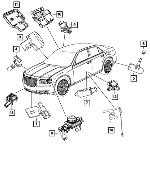 Sensors for 2014 Chrysler 300 #1