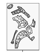 5G4809603 - Body: Inner Side Panel for Volkswagen: e-Golf, Golf, Golf R, GTI Image