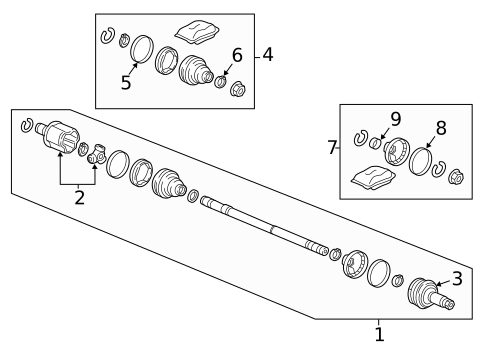 CV Components for 2023 Honda Ridgeline #0