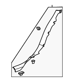 23154499 - Body: Lock Pillar Trim for Cadillac: CTS Image