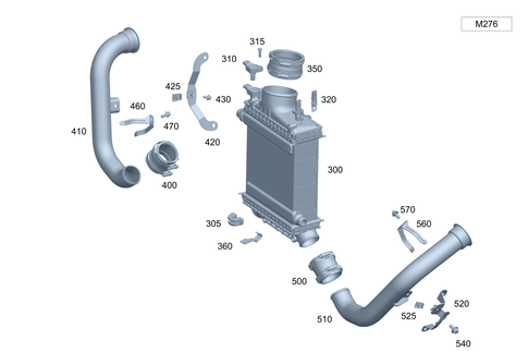 Charge Air Cooling for 2017 Mercedes-Benz E 43 AMG&reg; #0