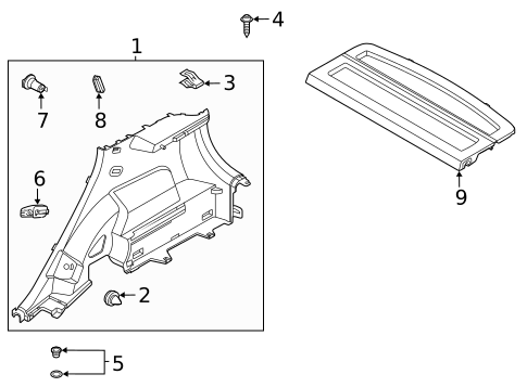 Interior Trim - Quarter Panels for 2025 Kia Soul #0