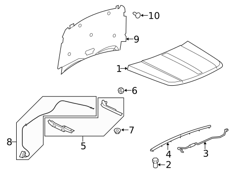 Hood & Components for 2007 Dodge Nitro #0