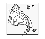 6473076040C0 - Body: Lower Quarter Trim for Lexus: UX200, UX250h Image