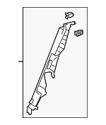 6255176020C0 - : Lock Pillar Trim for Lexus: UX200, UX250h, UX300h Image
